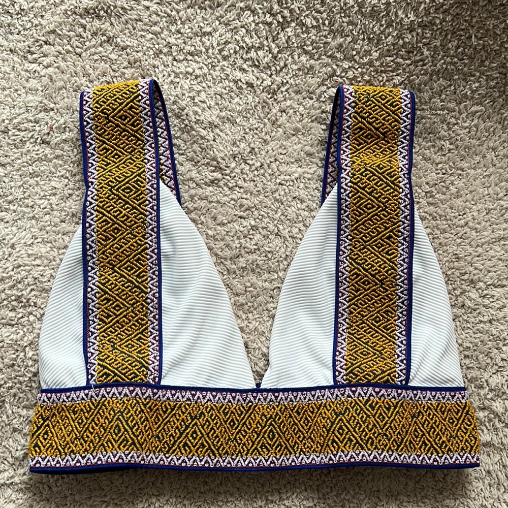 White Elysiian Bikini Top- M